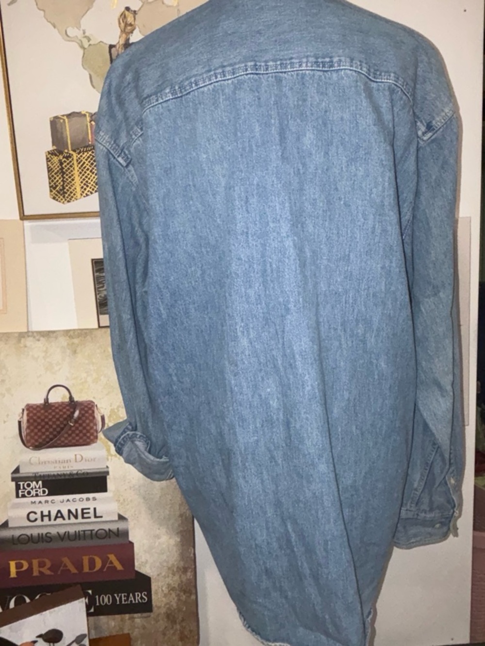 GAP Light Blue Denim Button-Up Shirt - Picture 4 of 5